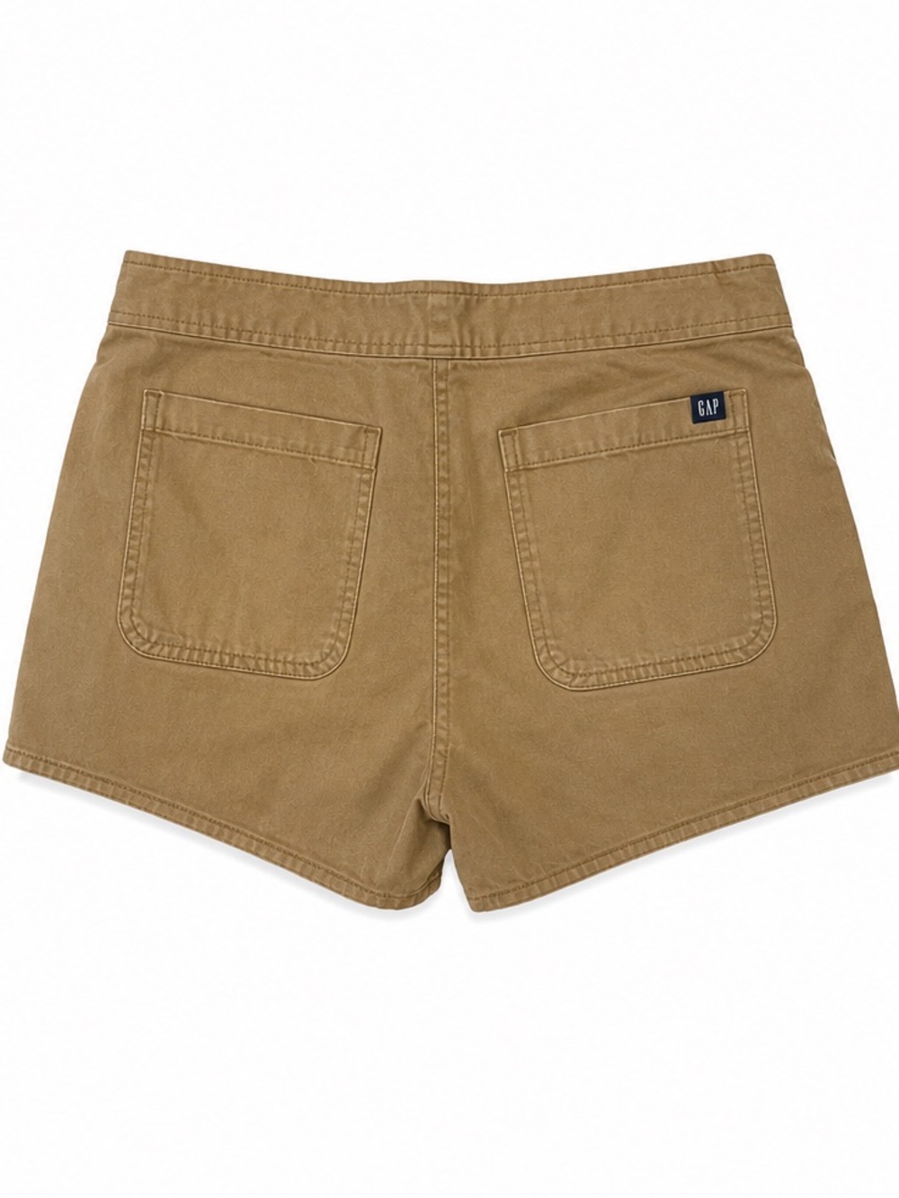 GAP Women's High-Waist Utility Shorts in Tan - Picture 4 of 4